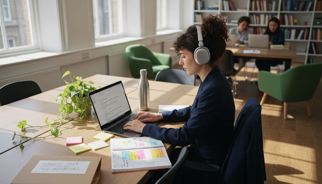 Neurodiverse professionals collaborating in an inclusive workspace